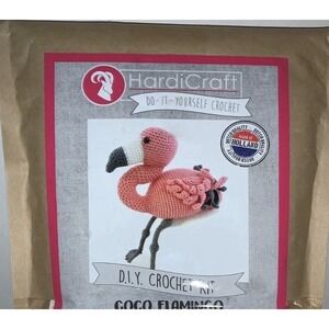 (NEW) Handi-Craft Do-It-Yourself COCO FLAMINGO Crochet Kit (Made in Netherlands)